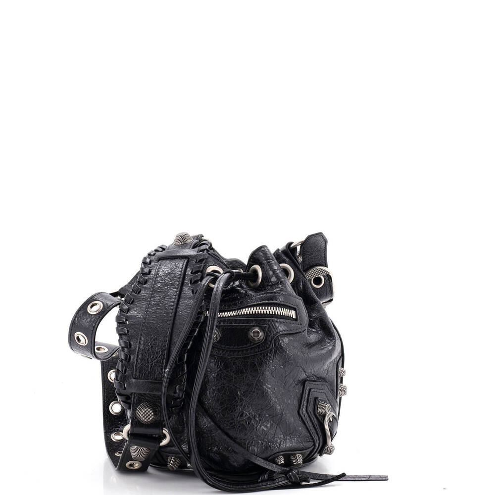 Balenciaga XS Le Cagole Giant Studs Bucket Bag